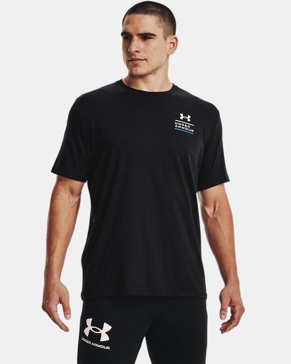 男士UA Outdoor Horizon短袖T恤, Black, pdpMainDesktop image number 0